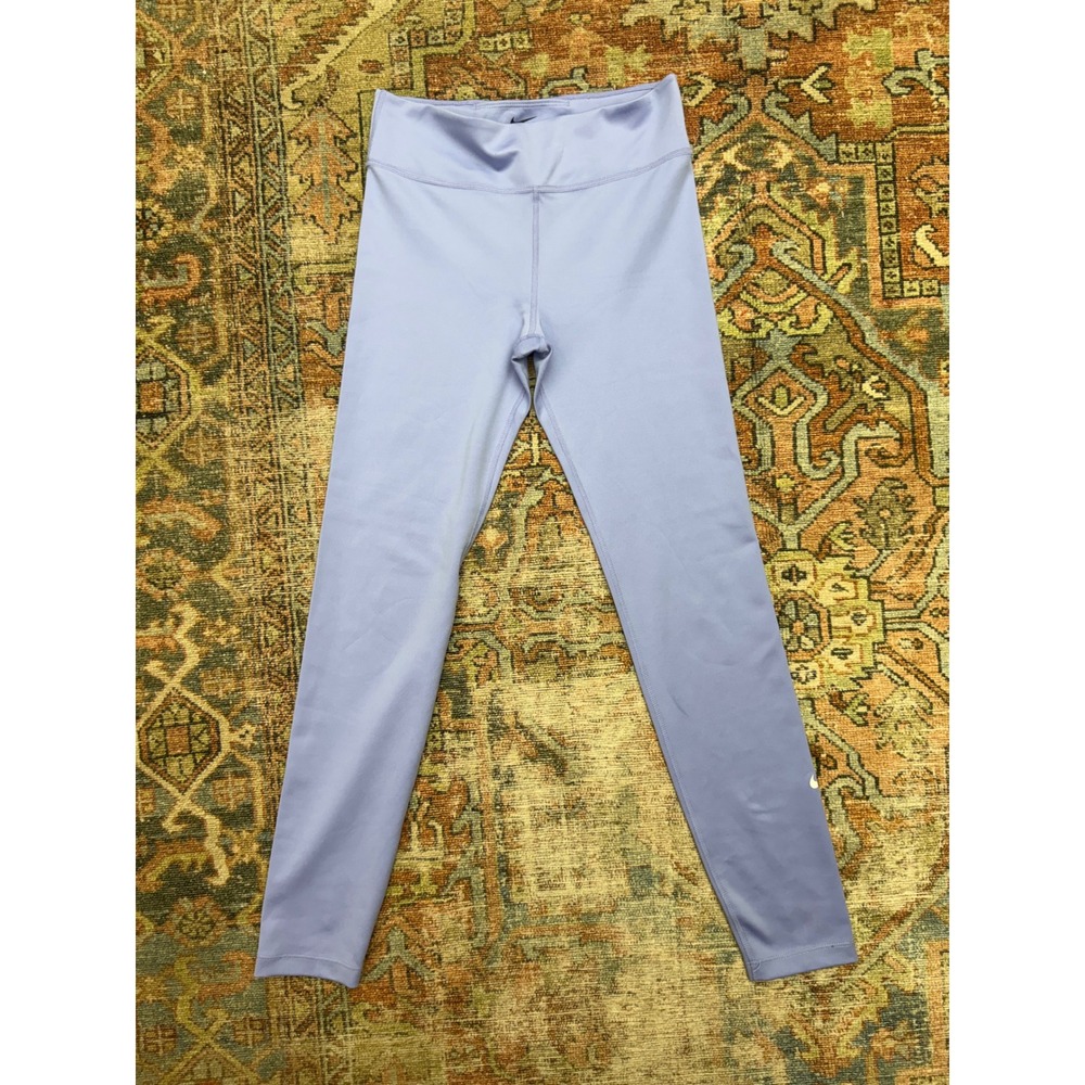 Nike Dri-FIT Kids Leggings Girls Large Purple Activewear